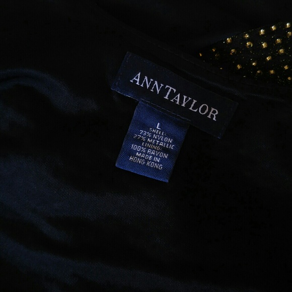 Ann Taylor Shimmer Gold Beaded Tank - Picture 3 of 10